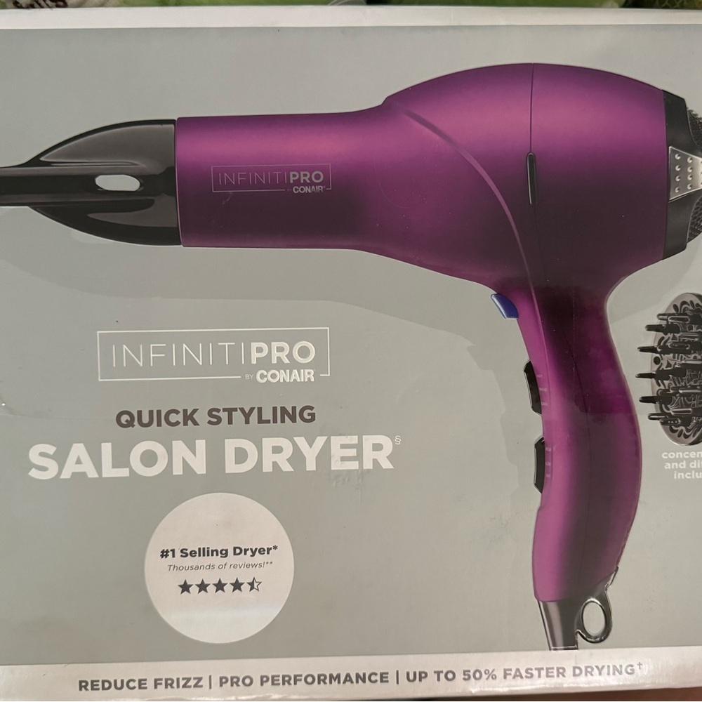 Conair Magenta Soft Touch AC Motor Salon Professional Hair Dryer - 1875 Watts